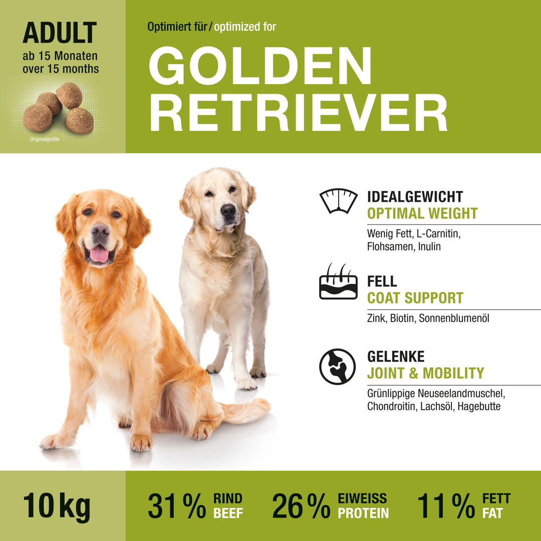 Wildsterne Breed Selection Golden Retriever  Hundefutter getreidefrei