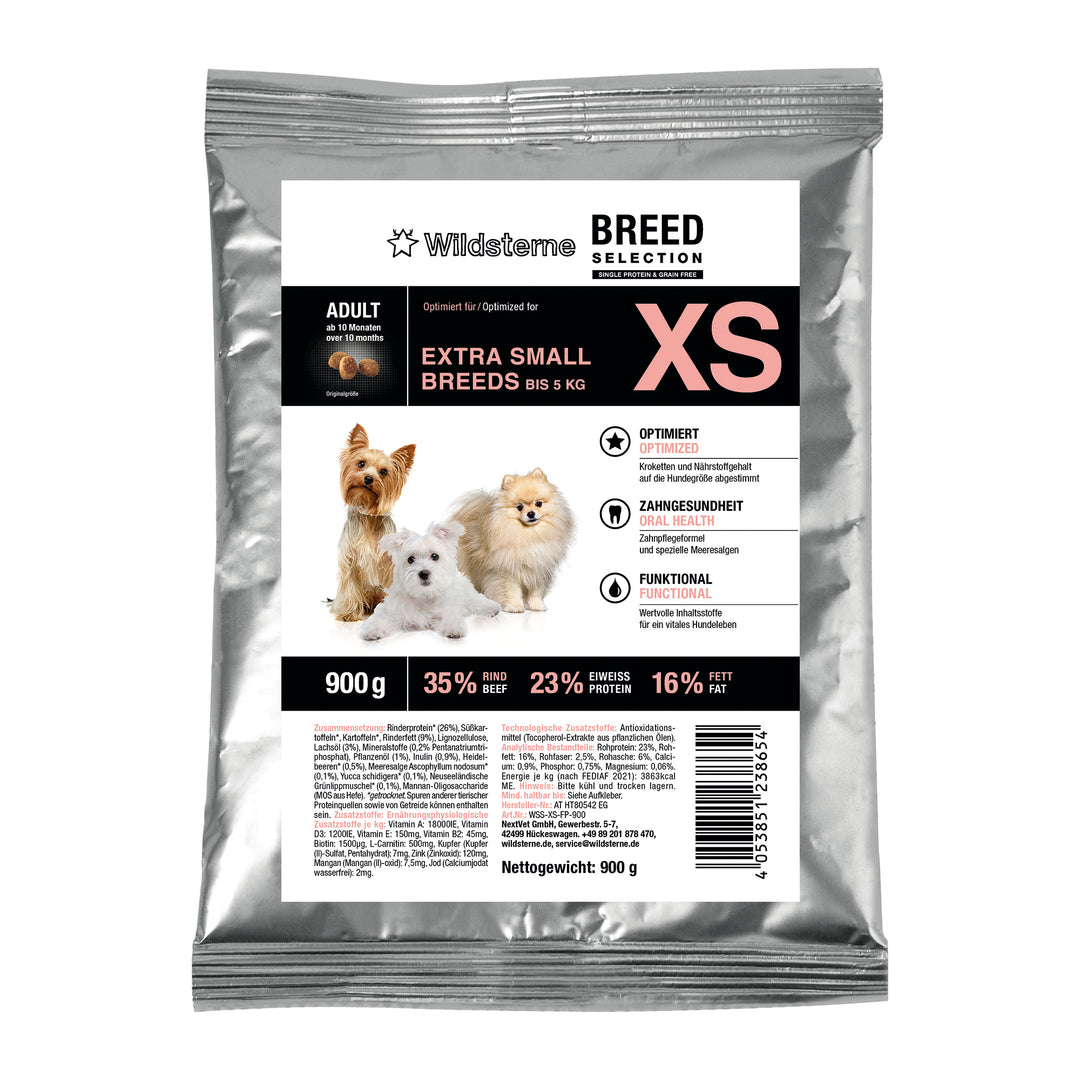 Wildsterne Breed Selection Adult XS – Hundefutter ohne Getreide